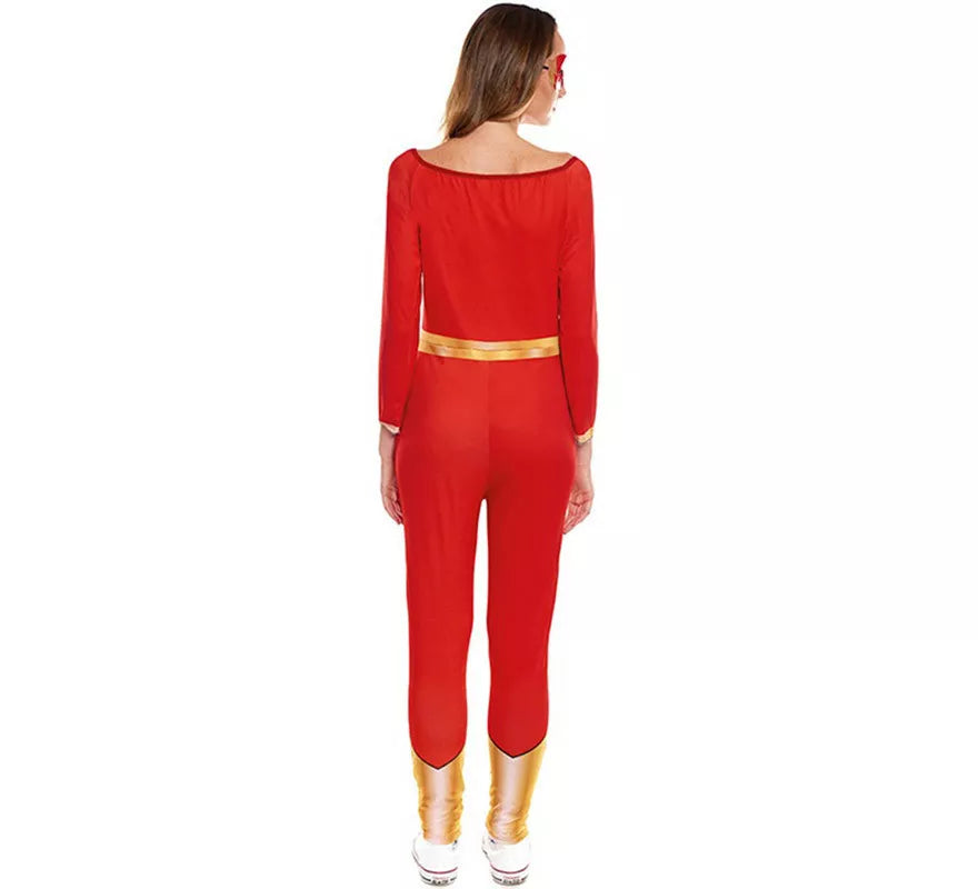 Disfraz de Chica Rápida Rojo para mujer
