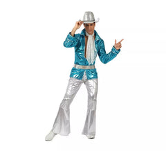 Blue Disco Boy Costume for Men