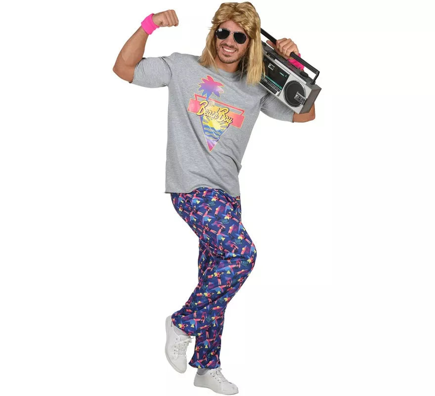 Disfraz de Chico Playera Años 80 para hombre