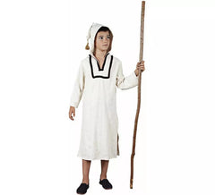 White Arab Djellaba costume with hood for children