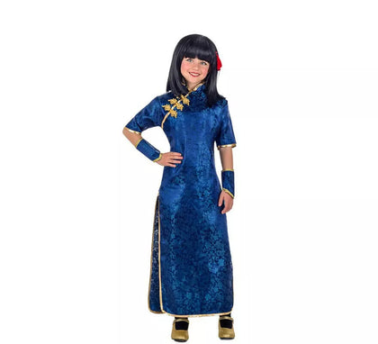 Disfraz de China Azul para niña