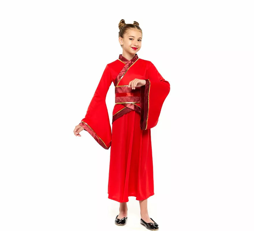 Translation missing: en.Disfraz de China Hanfu rojo para niña