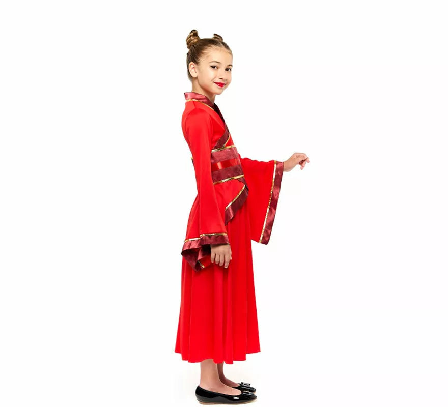 Translation missing: en.Disfraz de China Hanfu rojo para niña