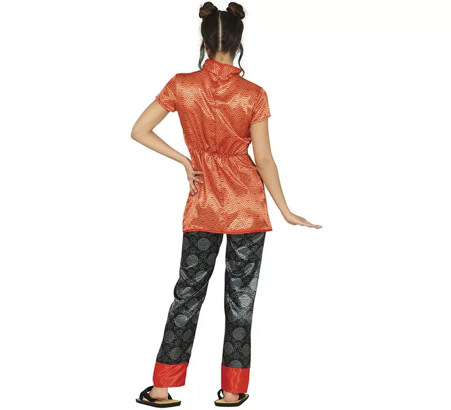 Disfraz de China naranja para mujer