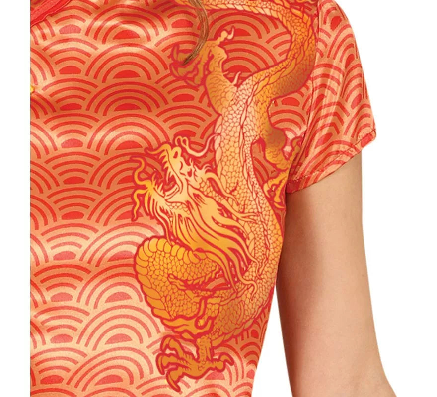 Disfraz de China naranja para mujer