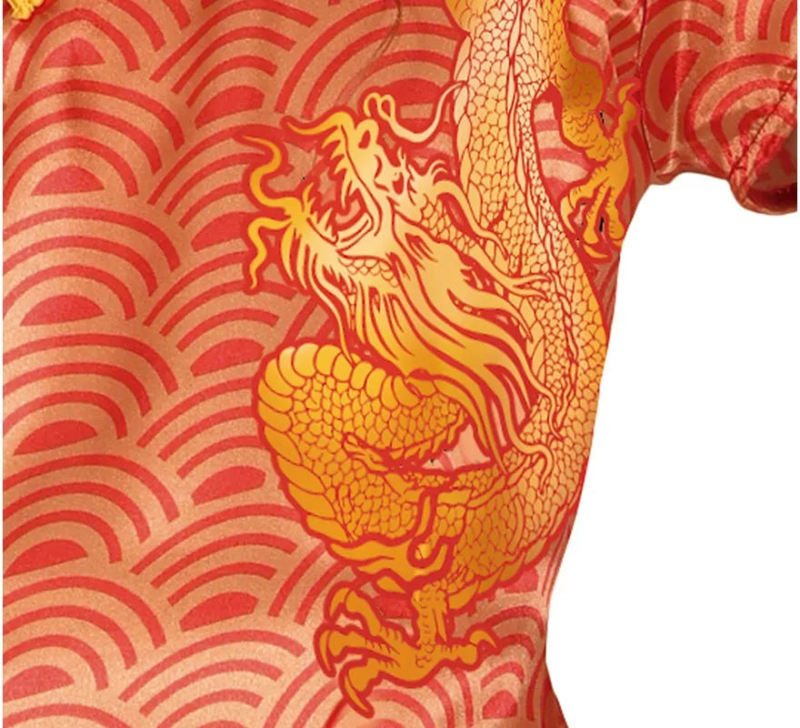 Disfraz de China naranja para niña