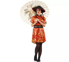 Red China Costume with Print for women