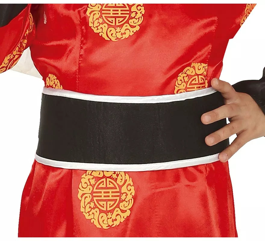 Disfraz de China Rojo y Negro para niña