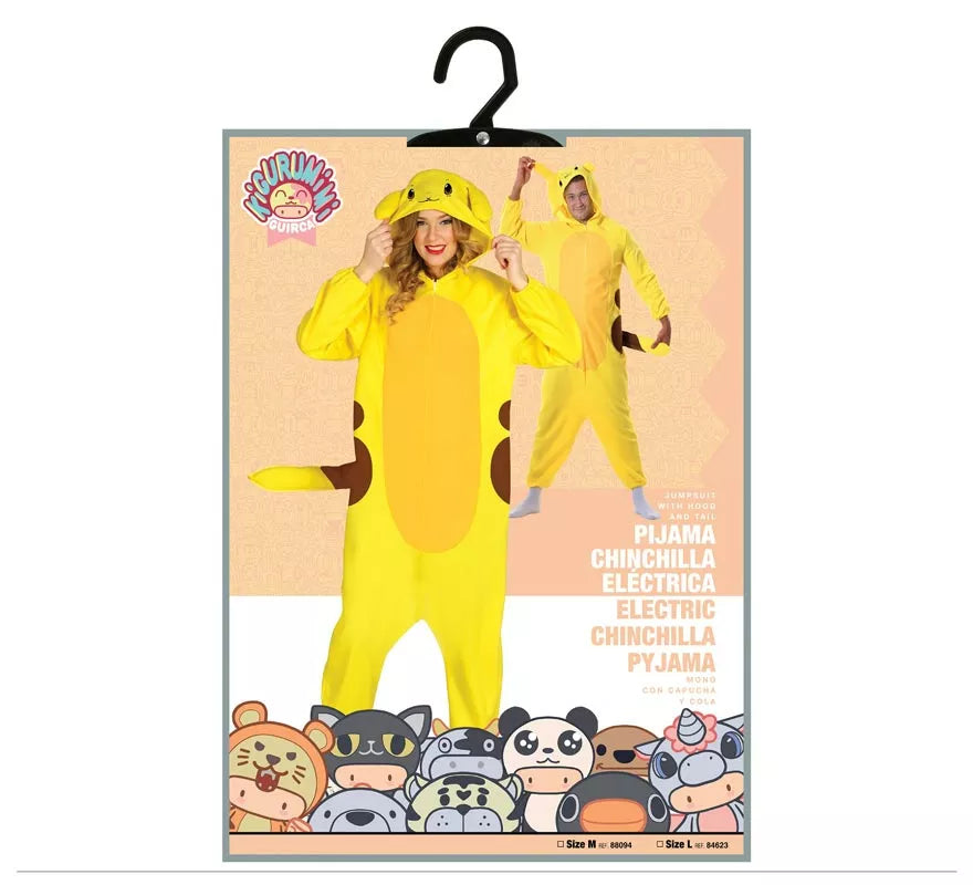 Disfraz de Chinchilla Eléctrica para adultos