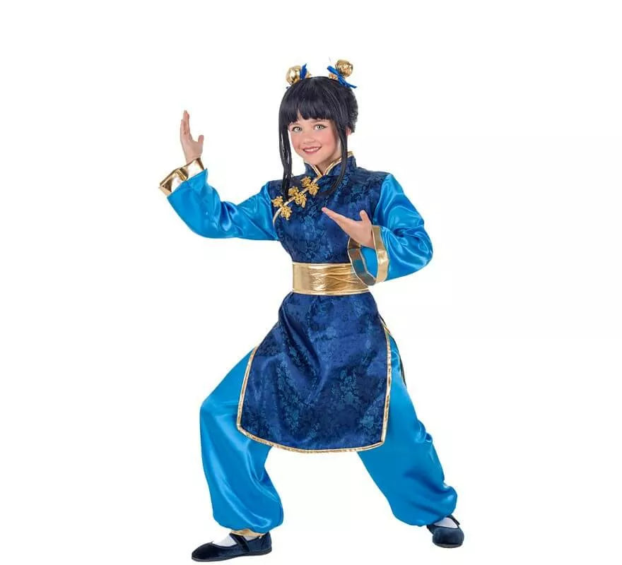 Disfraz de Chinita Azul para niña