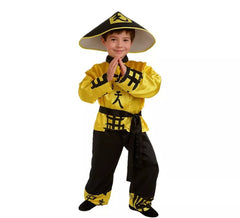 Yellow Chinese costume for children