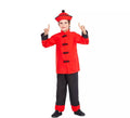 Disfraz de Chino Rojo y Negro para niño