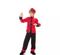 Disfraz de Chino rojo y negro para niño