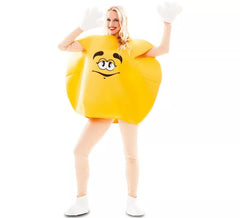 Yellow Chocolatina costume for adults