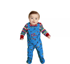 Blue Chucky costume for baby
