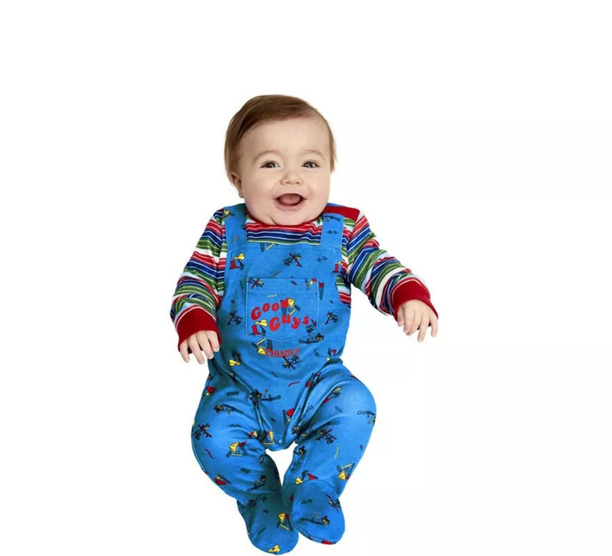Disfraz de Chucky Azul para bebé