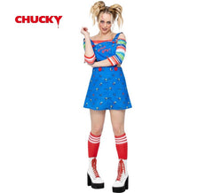 Chucky costume blue dress for women