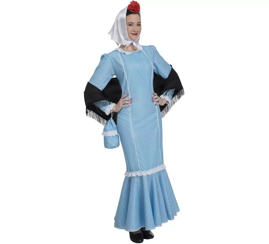 Translation missing: en.Disfraz de Chulapa Azul para mujer