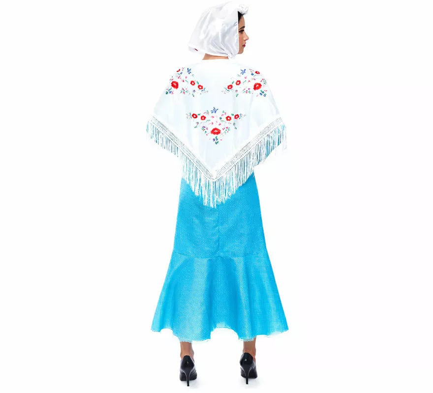 Translation missing: en.Disfraz de Chulapa azul para mujer