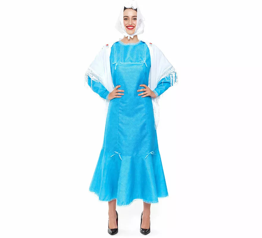 Translation missing: en.Disfraz de Chulapa azul para mujer