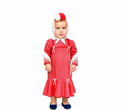Classic red and white Chulapa costume for baby