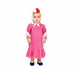 Pink and white Classic Chulapa costume for baby