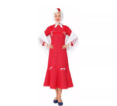 Red Chulapa costume for girls