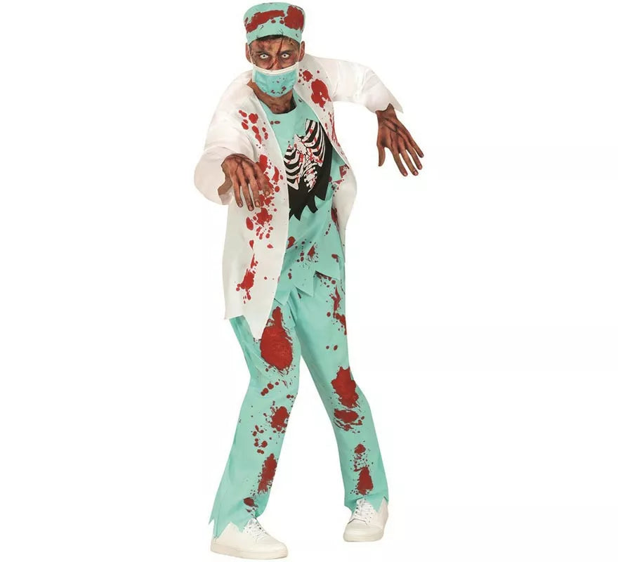 Disfraz de Cirujano Zombie para hombre