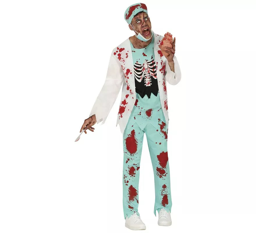 Disfraz de Cirujano Zombie para hombre