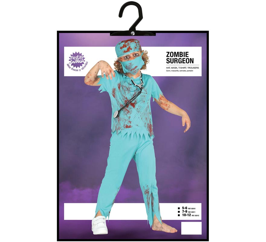 Disfraz de Cirujano Zombie para niños