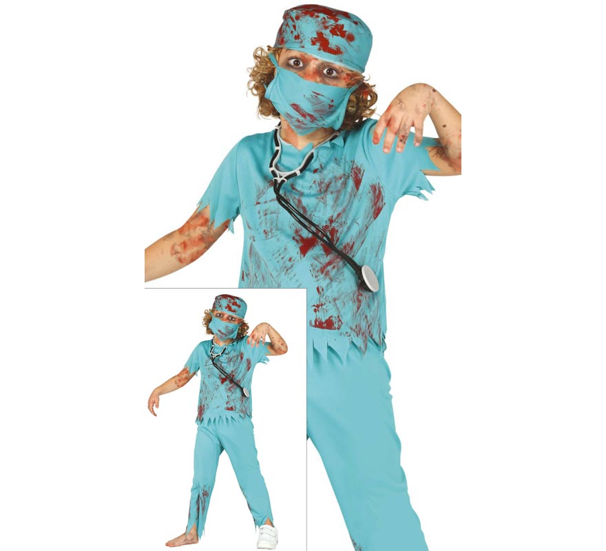 Disfraz de Cirujano Zombie para niños