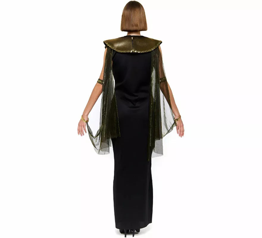 Disfraz de Cleopatra negro para mujer