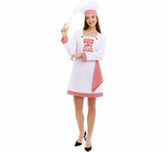 Chef Cook Costume for Women