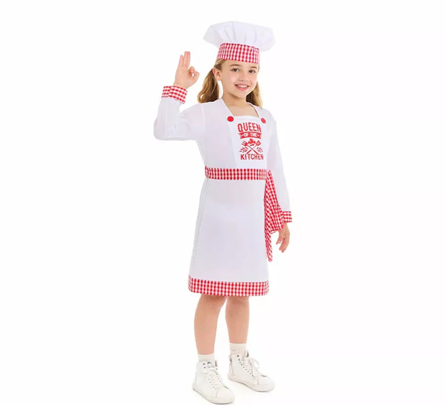 Translation missing: en.Disfraz de Cocinera Chef para niña