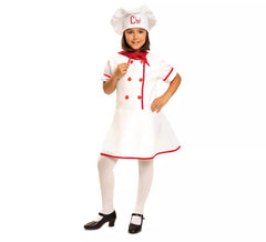Chef Cook Costume for Girls
