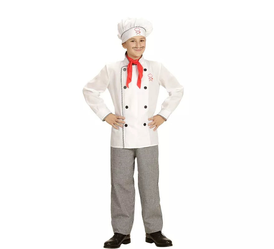 Disfraz de Chef Cocinero blanco para niños