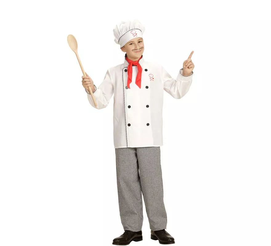 Disfraz de Chef Cocinero blanco para niños