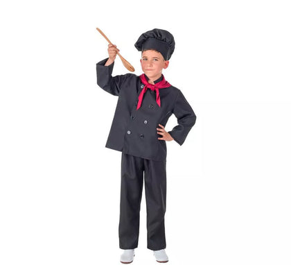Disfraz de Cocinero Negro para niños