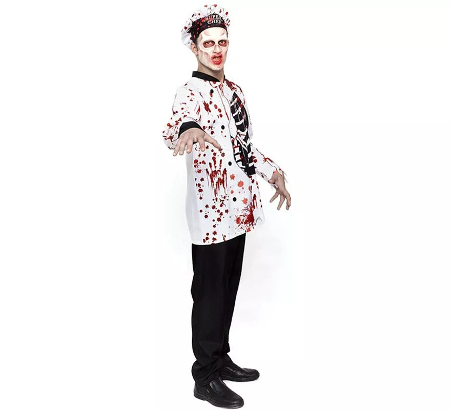Disfraz de Cocinero Zombie para hombre