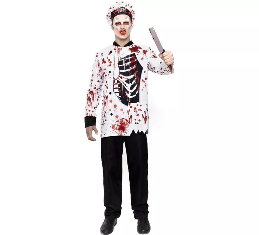 Disfraz de Cocinero Zombie para hombre