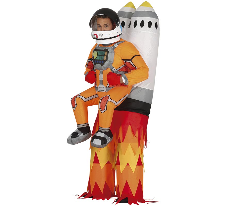 Translation missing: en.Disfraz de Cohete Hinchable con Astronauta para adultos