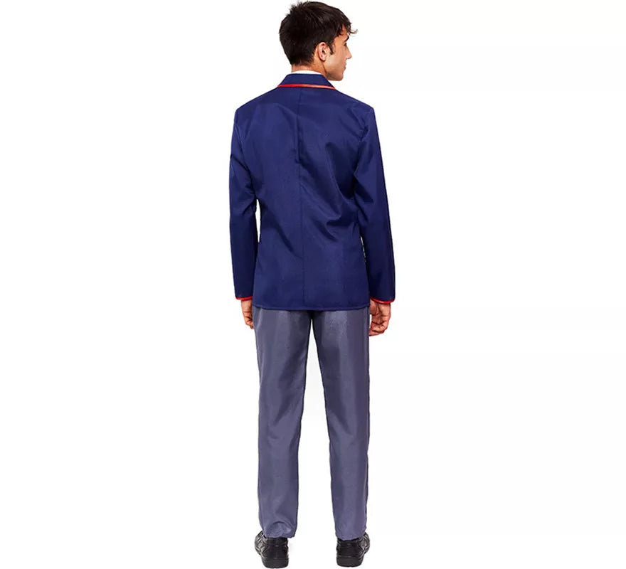 Translation missing: en.Disfraz de Colegial Moderno Azul para hombre