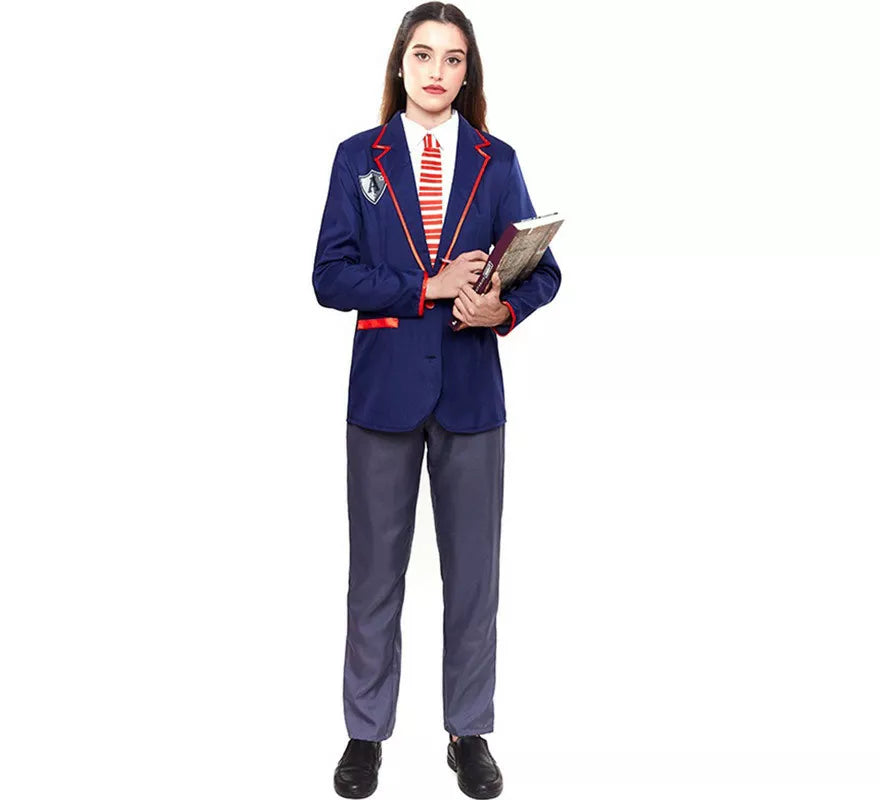 Disfraz de Colegial Moderno Azul para hombre