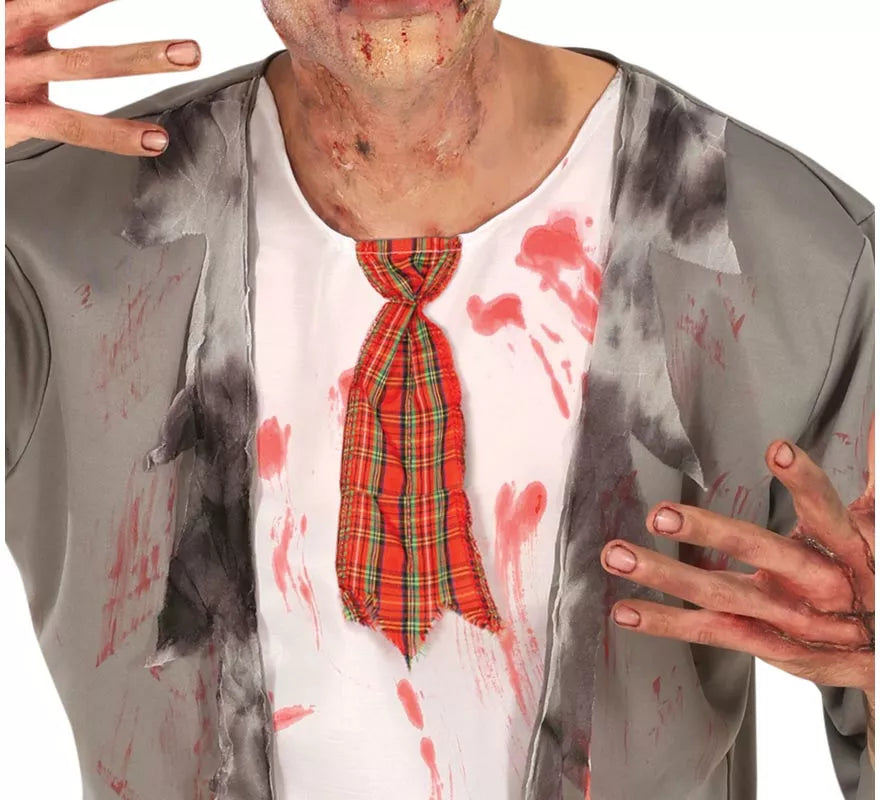 Disfraz de Colegial Zombie para hombre