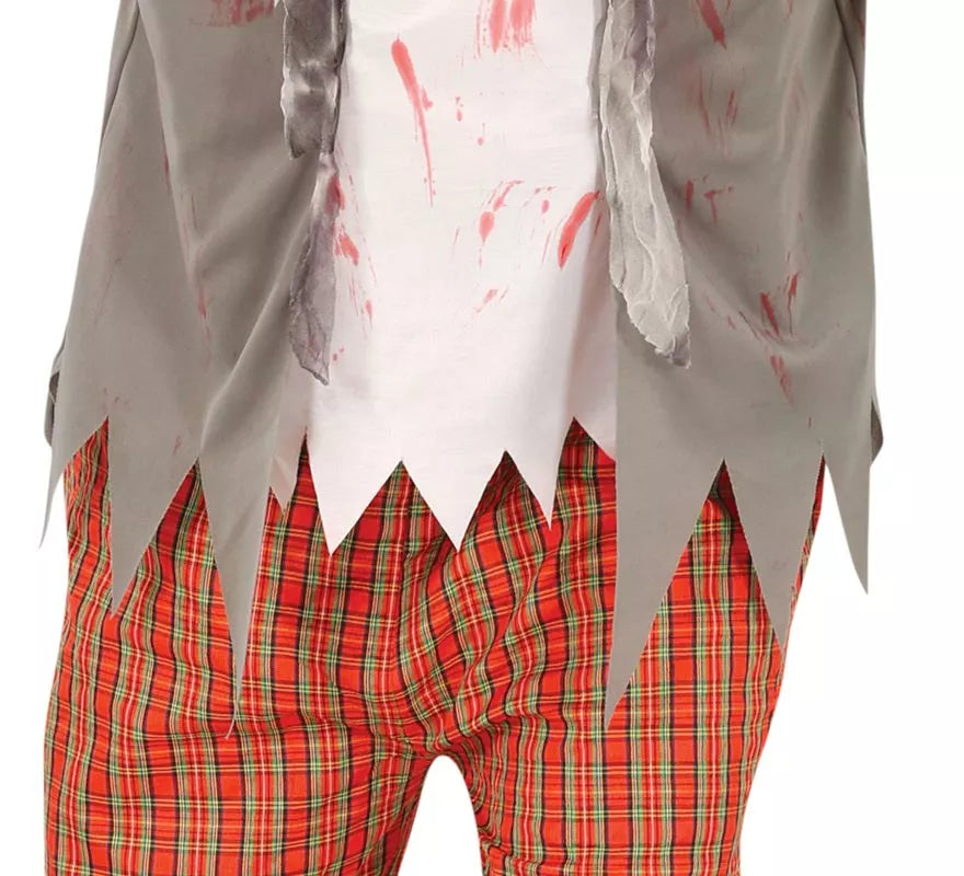 Disfraz de Colegial Zombie para hombre