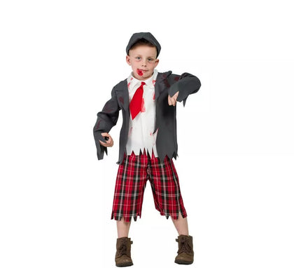 Disfraz de Colegial zombie para niño