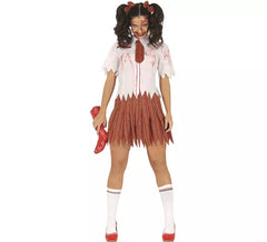 Zombie Schoolgirl Costume for Women