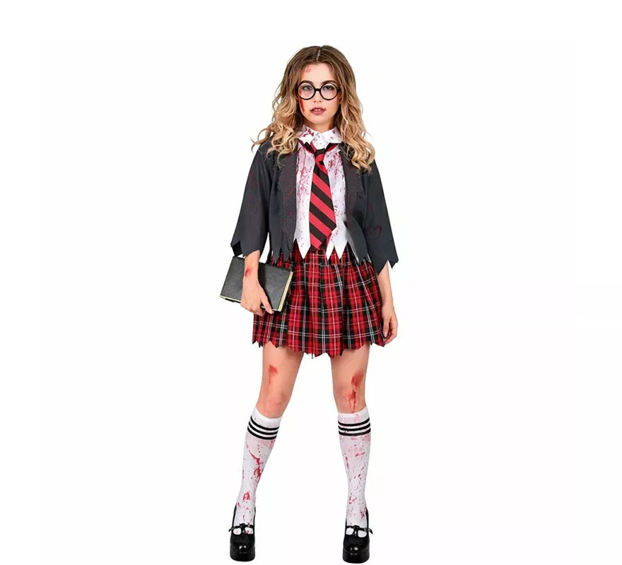 Translation missing: en.Disfraz de Colegiala Zombie para mujer