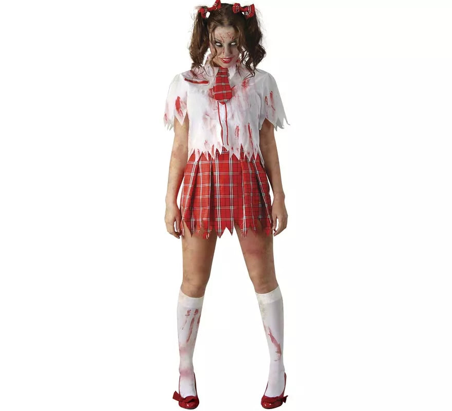 Disfraz de Colegiala Zombie para mujer