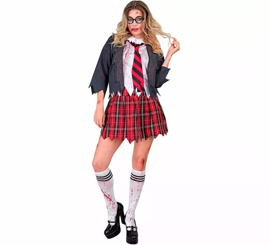 Translation missing: en.Disfraz de Colegiala Zombie para mujer